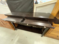 Wooden Sideboard With Multiple Drawers in Black