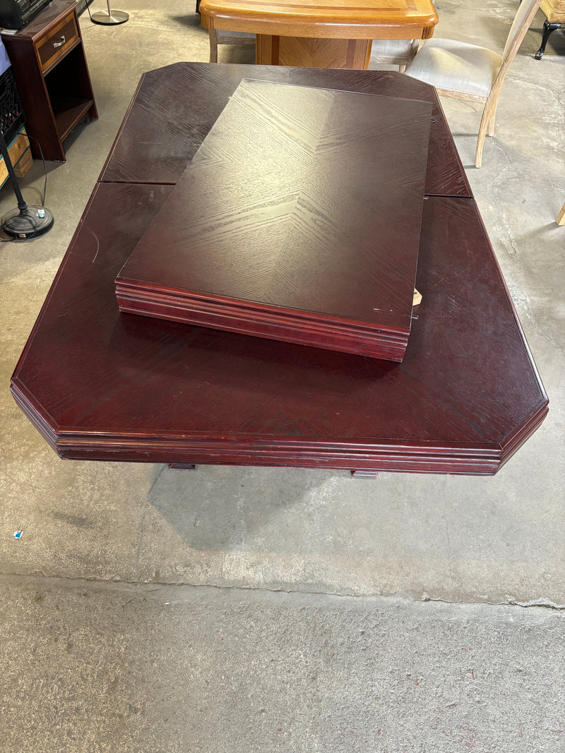 Cherry Red Extendable Dining Table