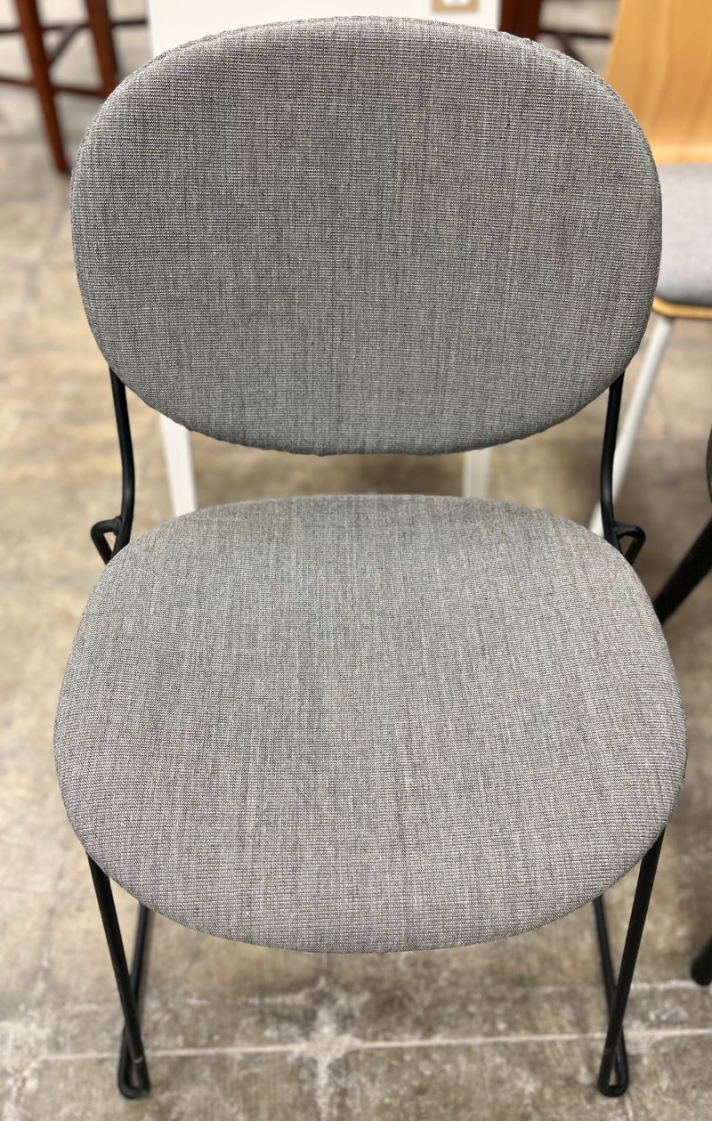 Grey Chair with Metal Legs