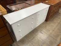 White Low Styled 6-Drawer Dresser