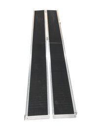 HOMCOM 10ft Ramp Non-Skid Layering Portable Foldable Aluminium