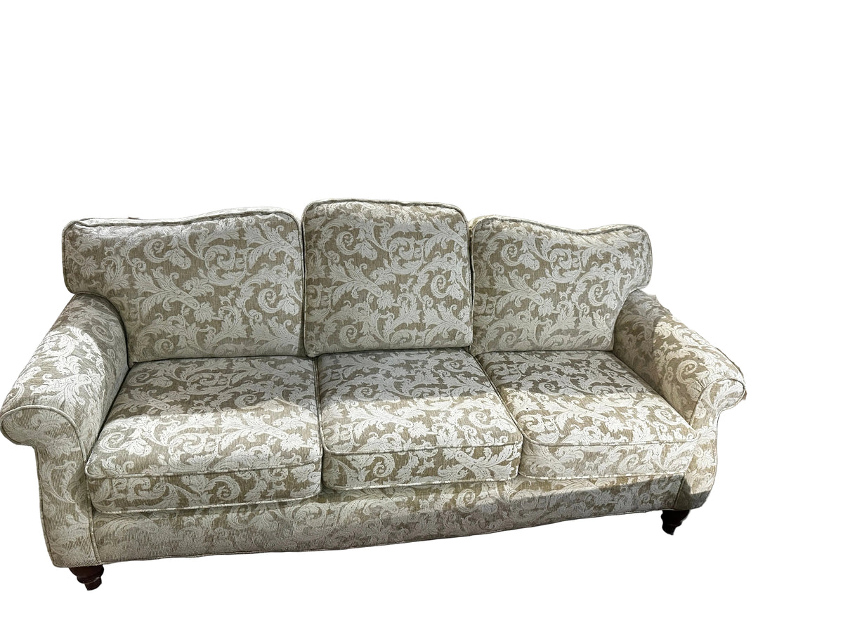 Cream Floral Patterned Sofa