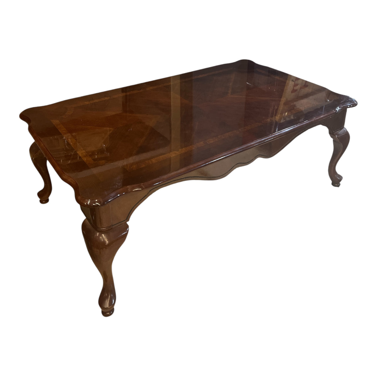 Creemont Classic Polished Mahogany Finish Coffee Table