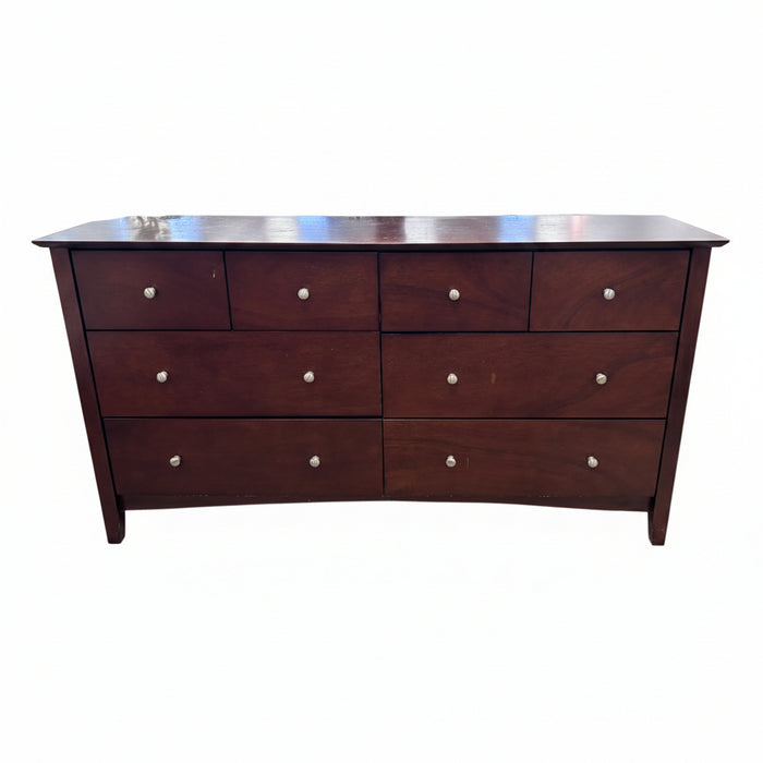 Dark Wood 8-Drawer Dresser