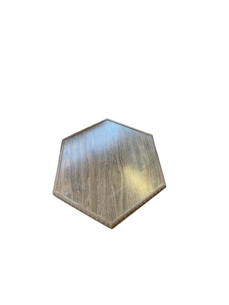 Hexagon Solid Wood Side Table