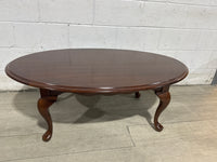 Vintage style Traditional Oval Coffee Cocktail Table