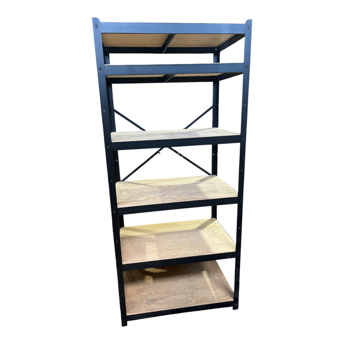 IKEA Bror Black and Wood Shelf