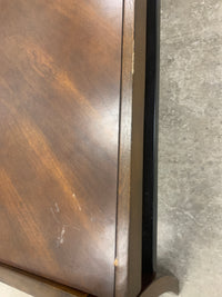 Glass Top Coffee Table With Wood Frame