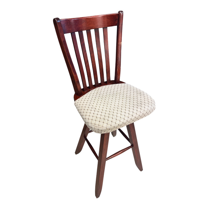 Mahogany-Toned Spindle Back Dining Chairs (Set of 2)
