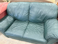 Dark Pine Green Loveseat