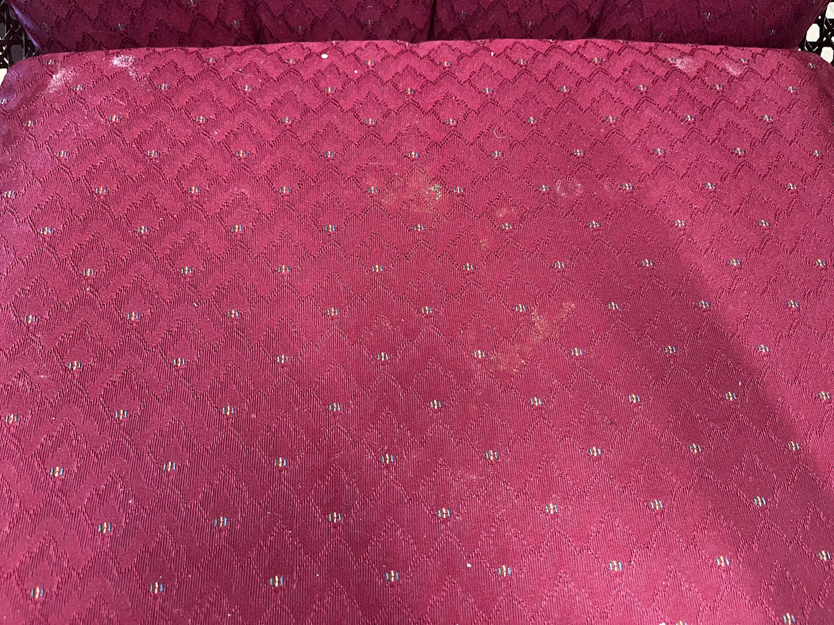 Kane Wing Chair With Burgundy Cushion