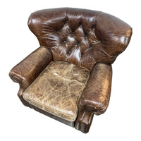 Distressed Leather Recliner
