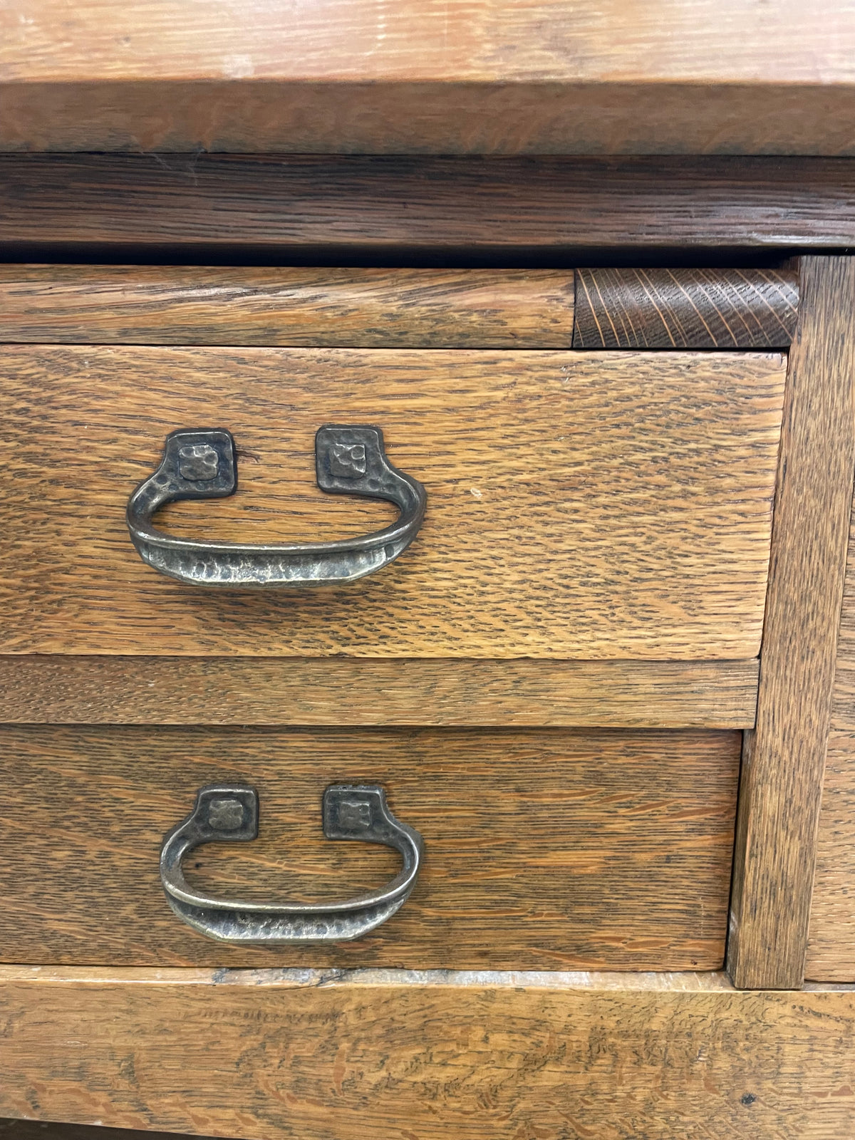 Versatile Banker's Desk in Oak