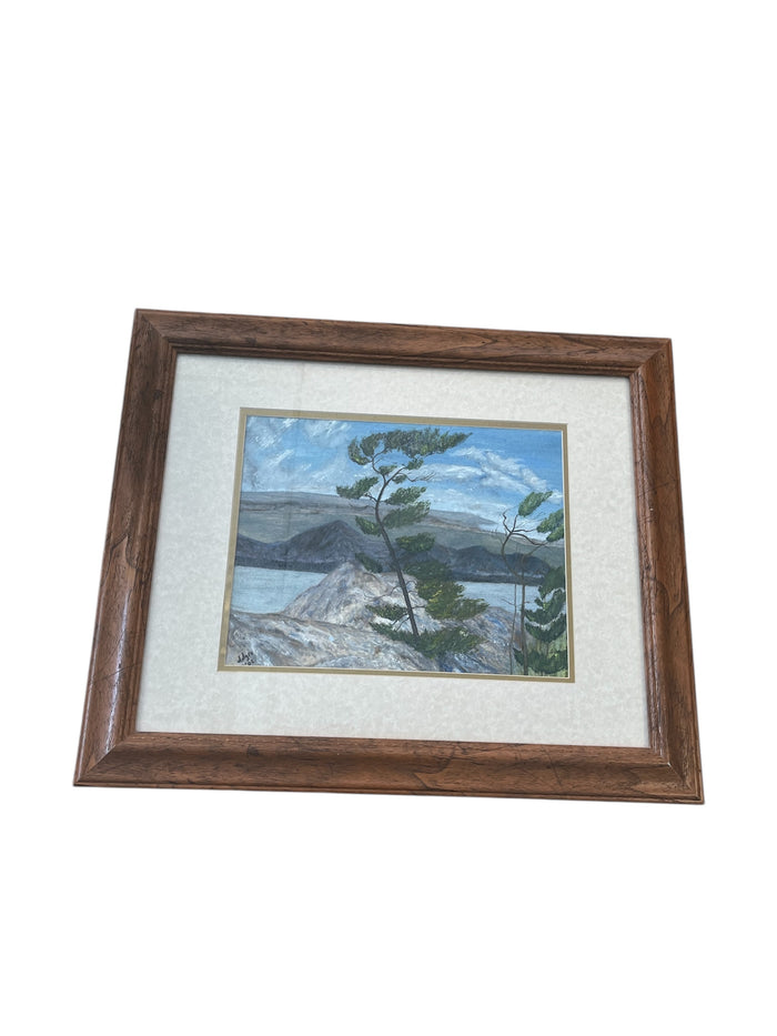 Landscape Painting - White Pine by the Lake