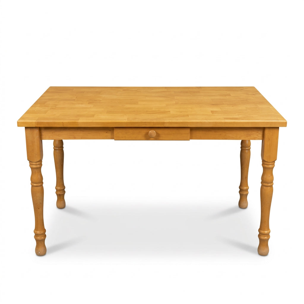 48 in. W Farm Table With Drawer