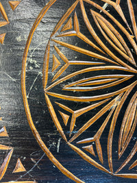 Aztec Wood Sidetable