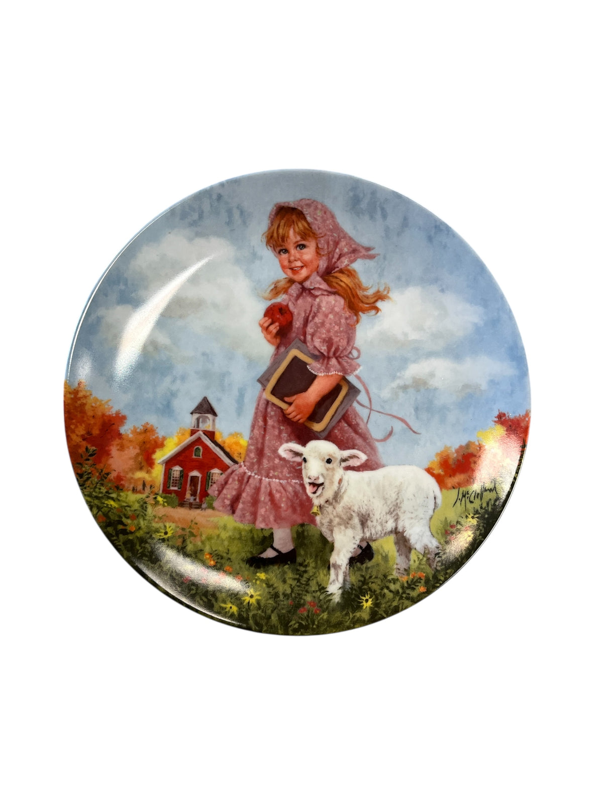 "Mary Had a Little Lamb" Collectors Plate by John McClelland