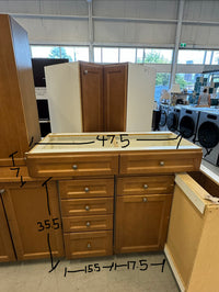 Set 24 Pieces Brown Shaker Panel kitchen Cabinets