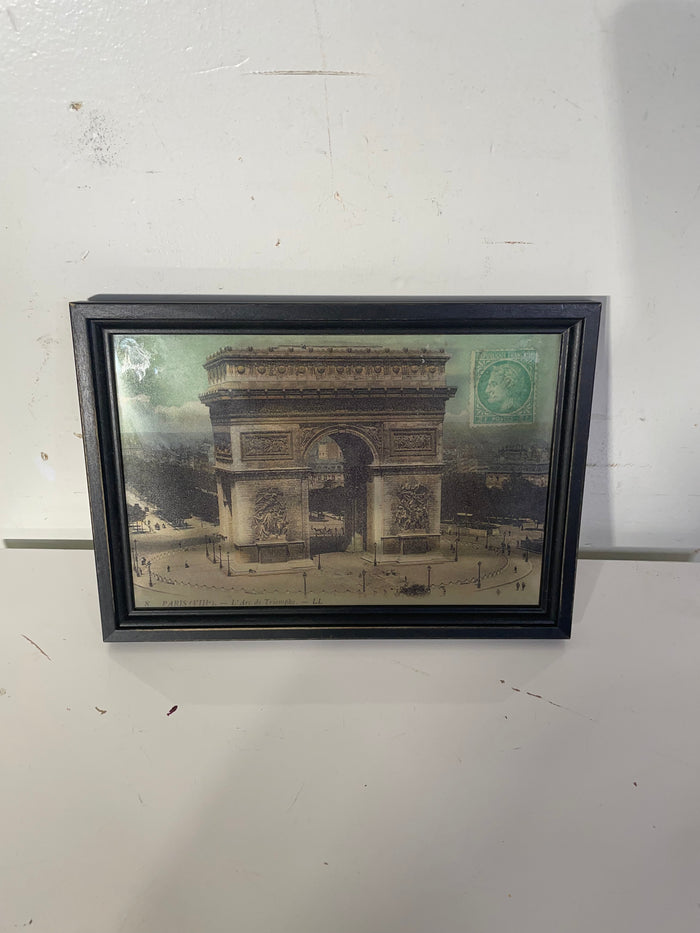 Framed Glass Art - The Arc of Triomphe