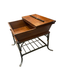 Vintage Lift-Top Wooden Dough Box Accent Table
