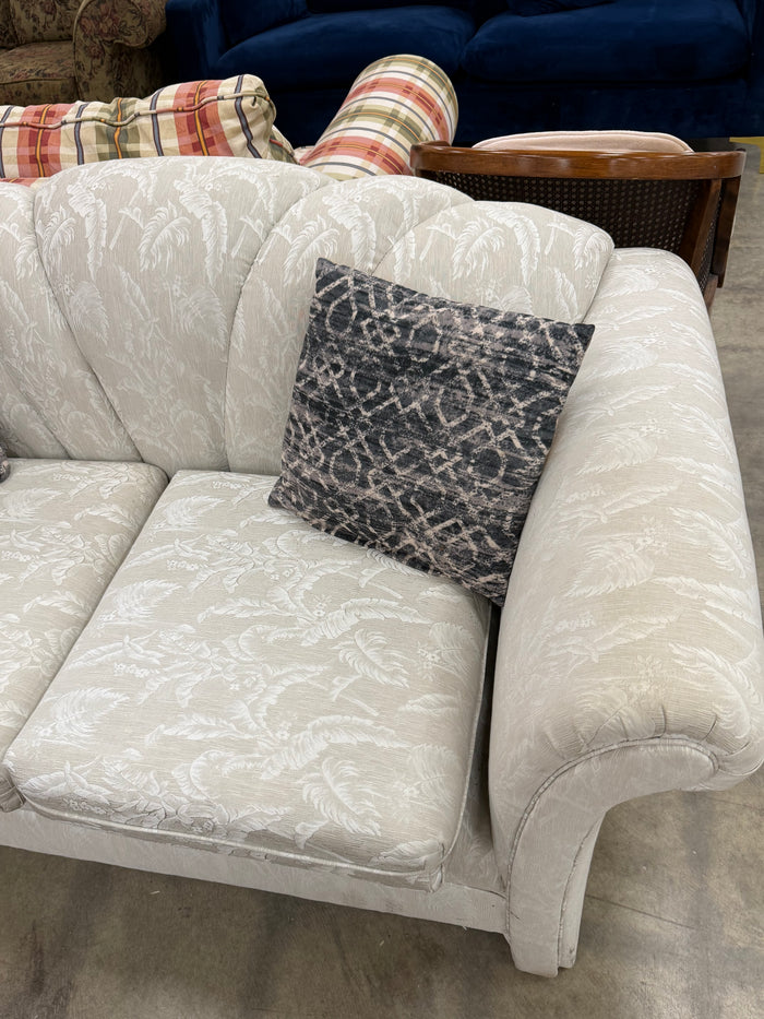 White Seashell Styled Loveseat