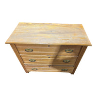Farmhouse Style Bedroom Dresser w/ Floral Carved Detailing & Mirror