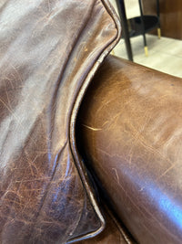Original Lancaster Leather 2-Cushion Sofa (Small)