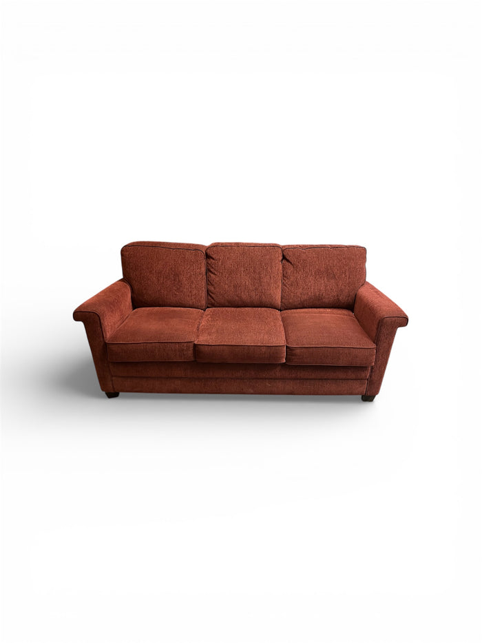 "La-Z-Boy" Brick Red 3 Seater Sofa