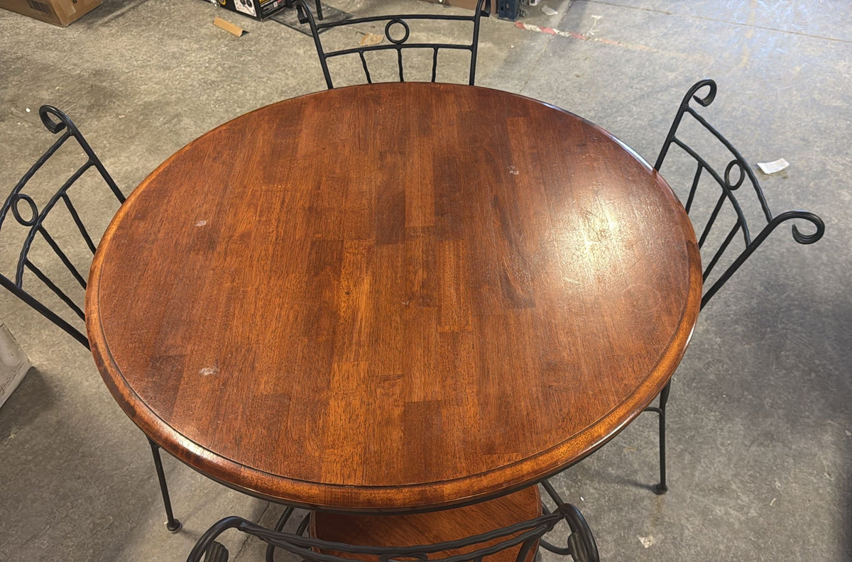 wooden  Round Table with 4 chairs