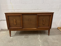54 In. Wide Vintage Mid-Century Modern Style Wooden Cabinet