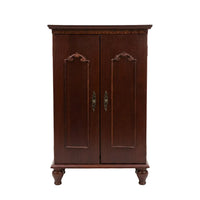 Small Wooden Maroon Cabinet