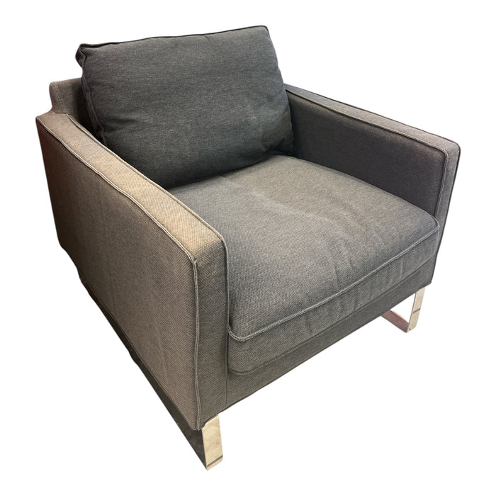 Melby Grey Upholstered Armchair