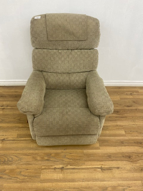 Light Taupe Fabric Overstuffed Manual Lazy Boy Recliner