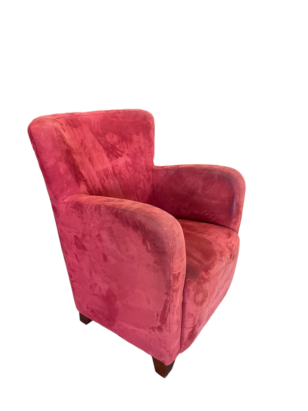 Red Upholstered Armchair