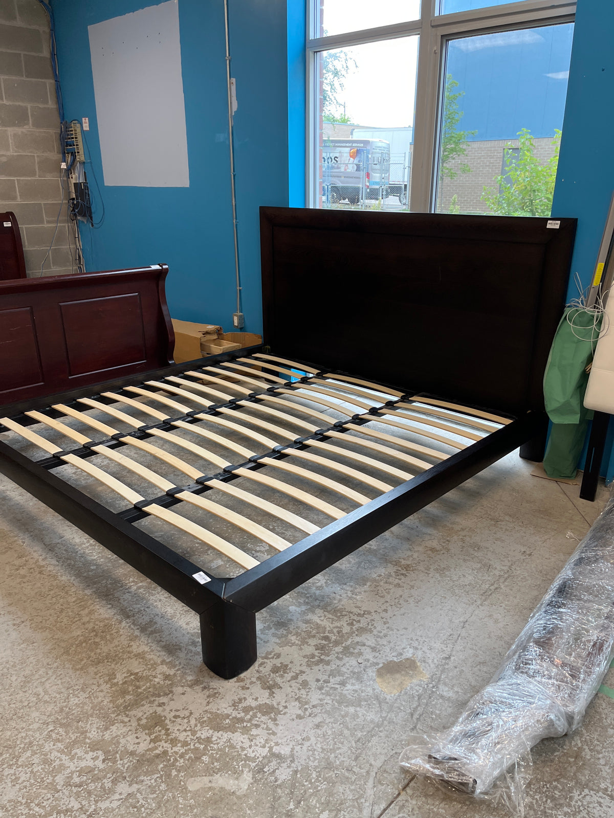 83"W Solid Wood Bed Frame - King
