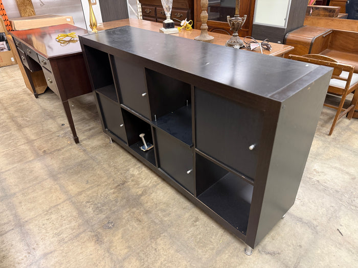 Black 8 Cube Shelving Unit