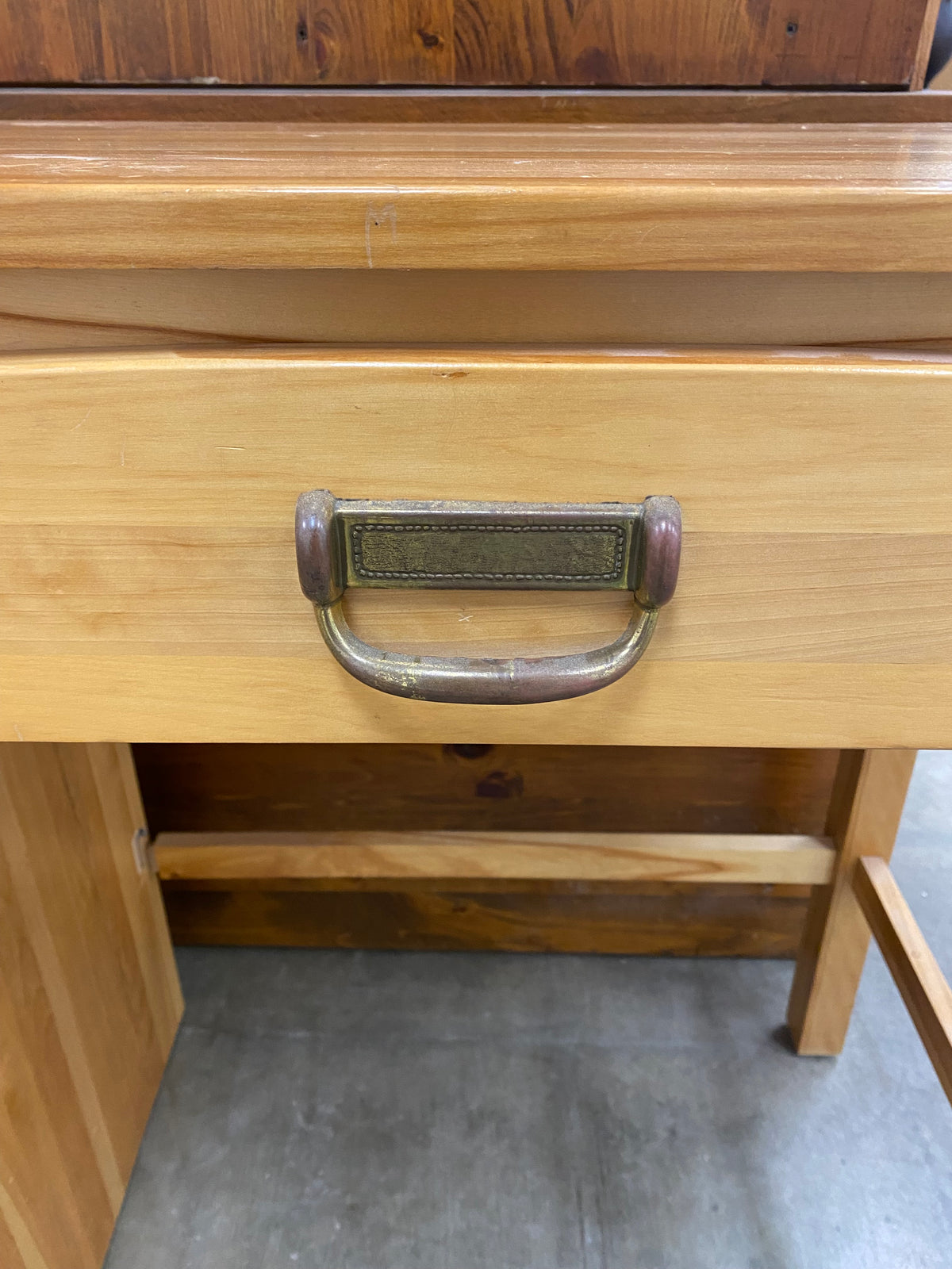Solid Pine Desk with Ample Storage