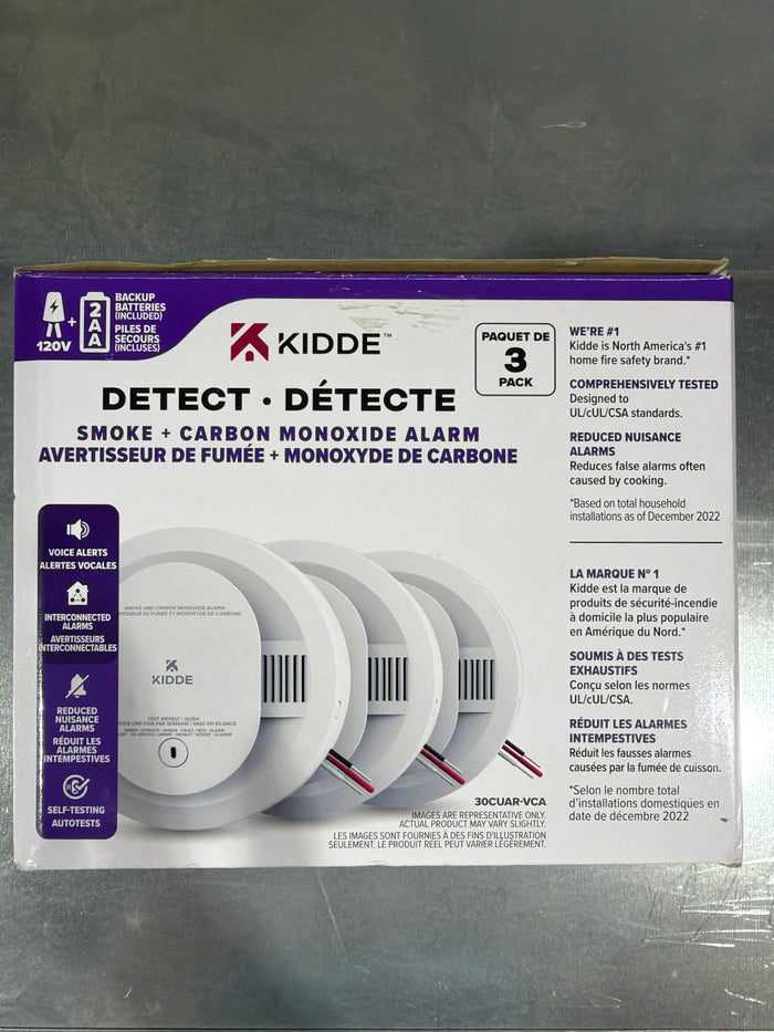 Kidde Hardwired Combination Smoke and CO Alarm with Voice Alert