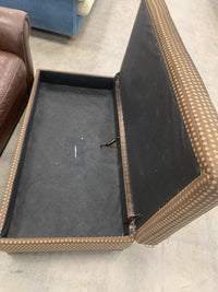 Dot Pattern Storage Ottoman