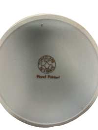 Porcelain Pedestal Serving Stand with Gold Detailing