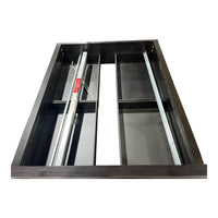 Black High Queen Bed Frame w/ Storage (AS-IS)