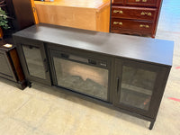 Black Electric Fireplace