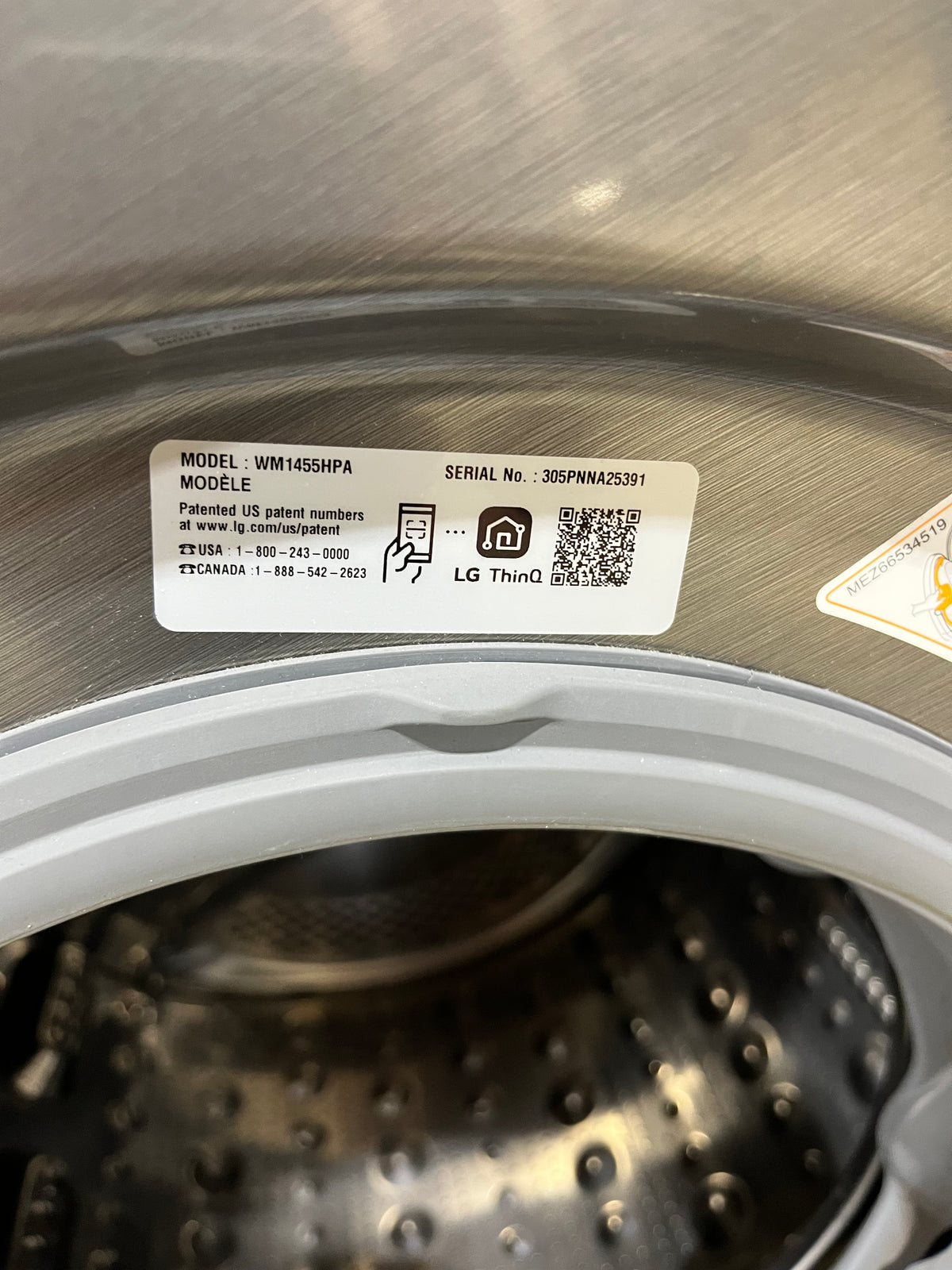 LG Front Load Washer in Graphite Steel