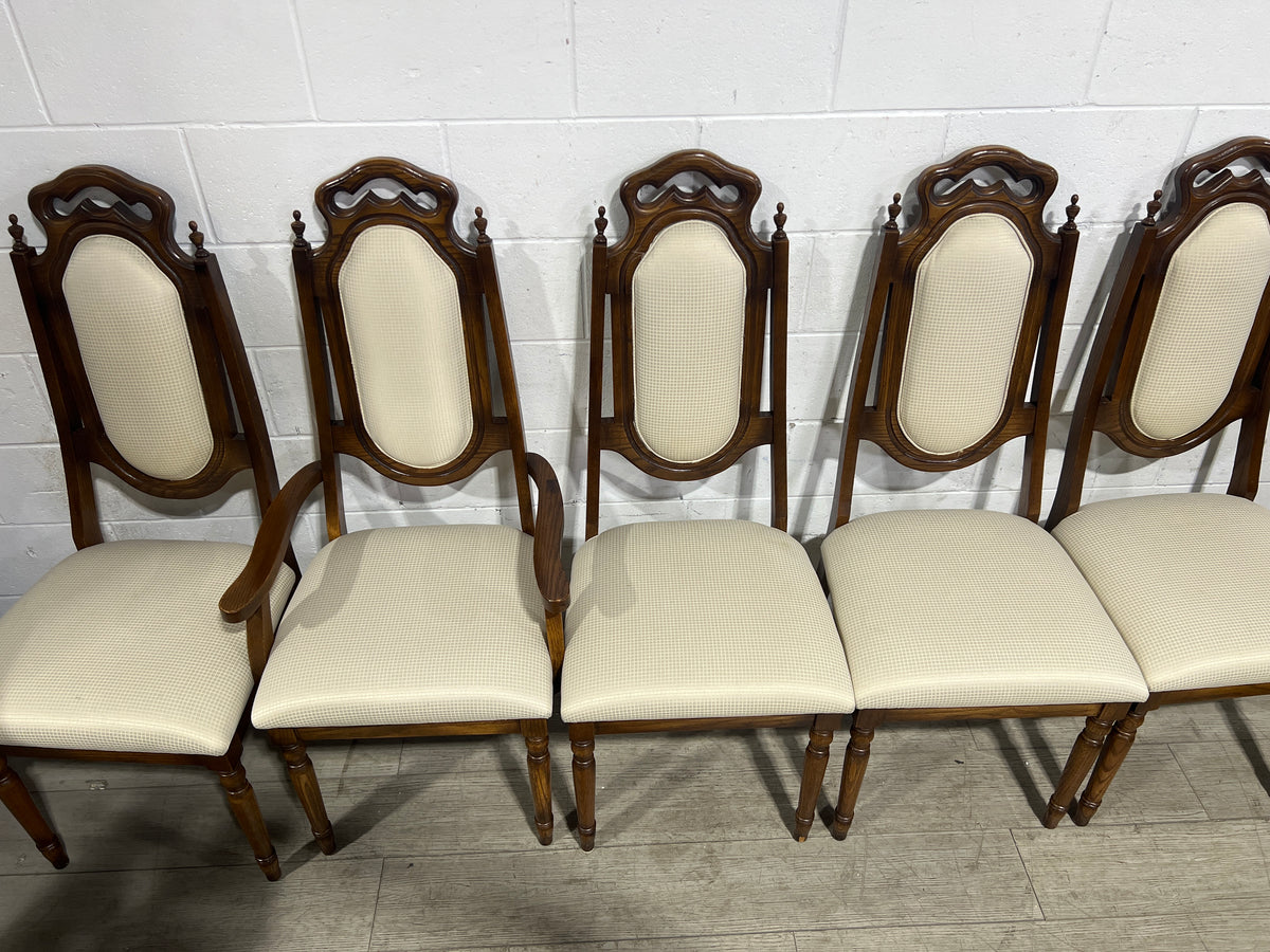 5 Brown Chair Set