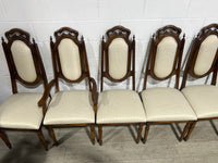 4 Brown Chair Set