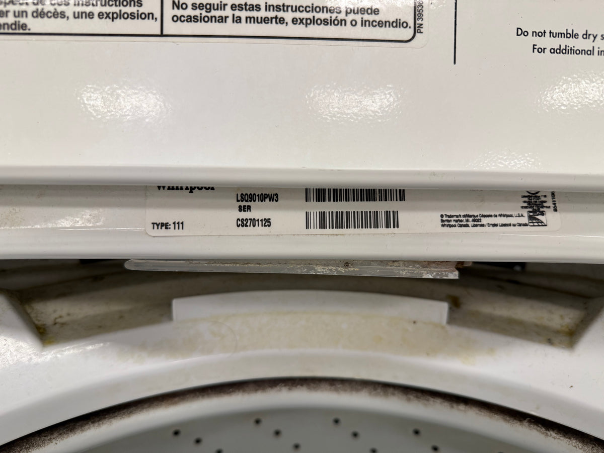 White Whirlpool Top-Loading Washer