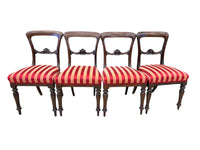 Striped Chairs - A set of four