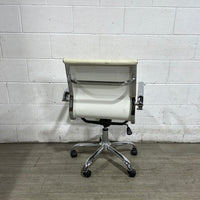 White Pleather Office Chair