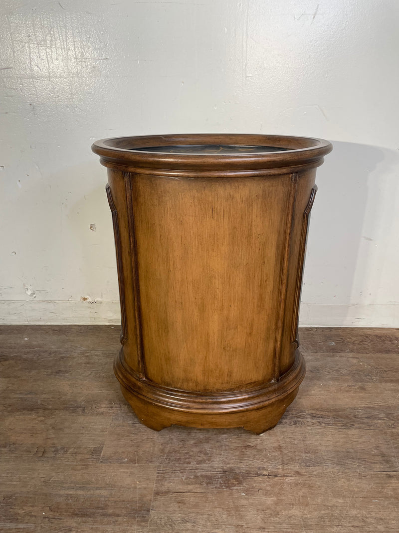 Oval 3-Drawer End Table
