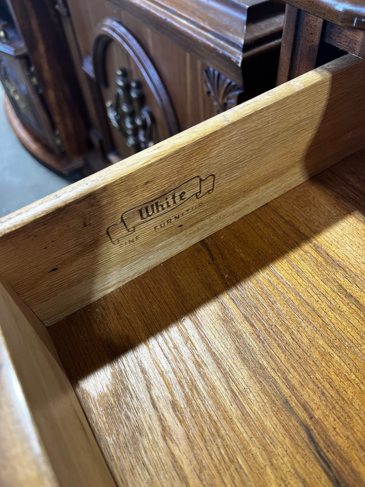 WHITE Provincial Night Stand